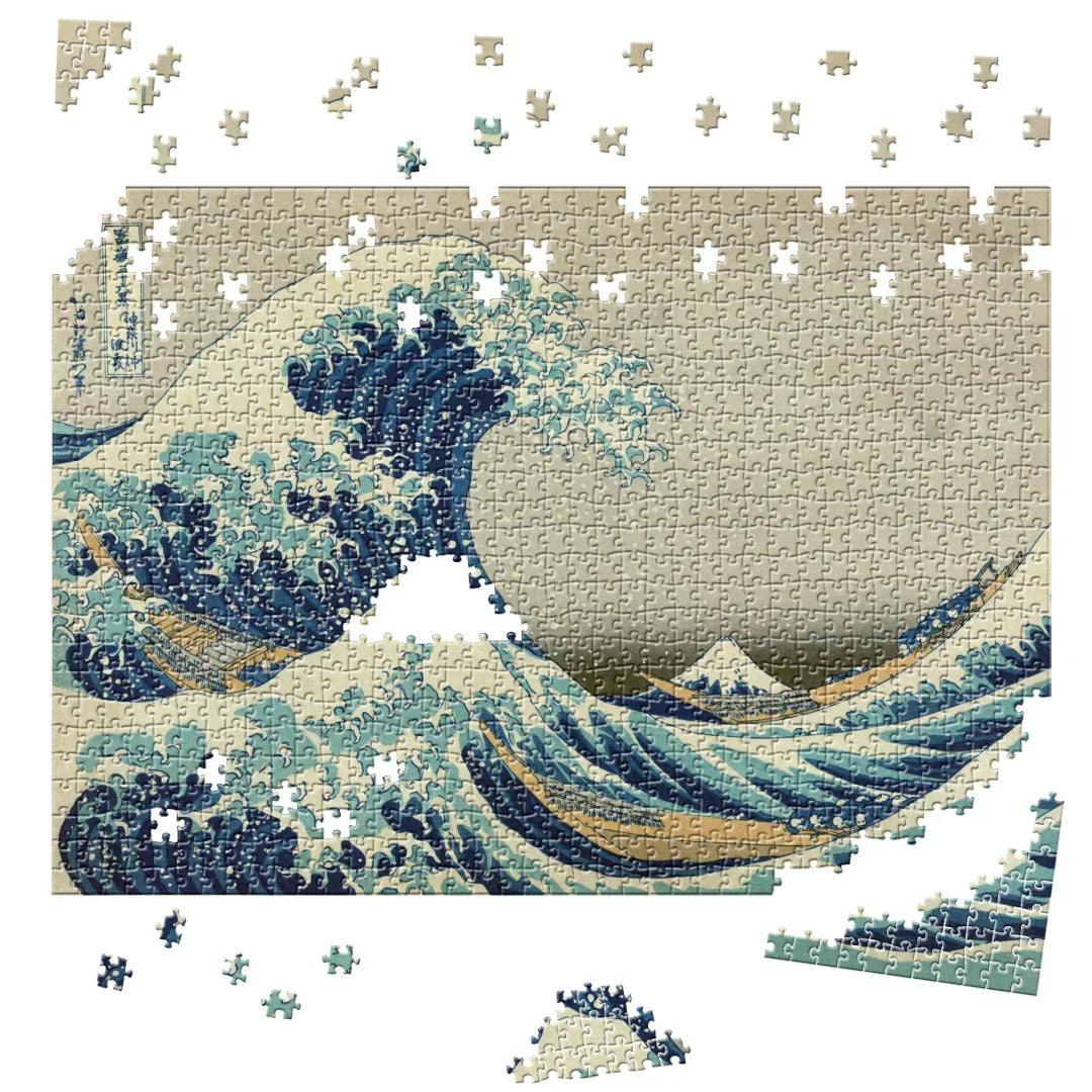 Rompecabezas 1000 piezas La gran ola de Kanagawa, Hokusai (ING218)