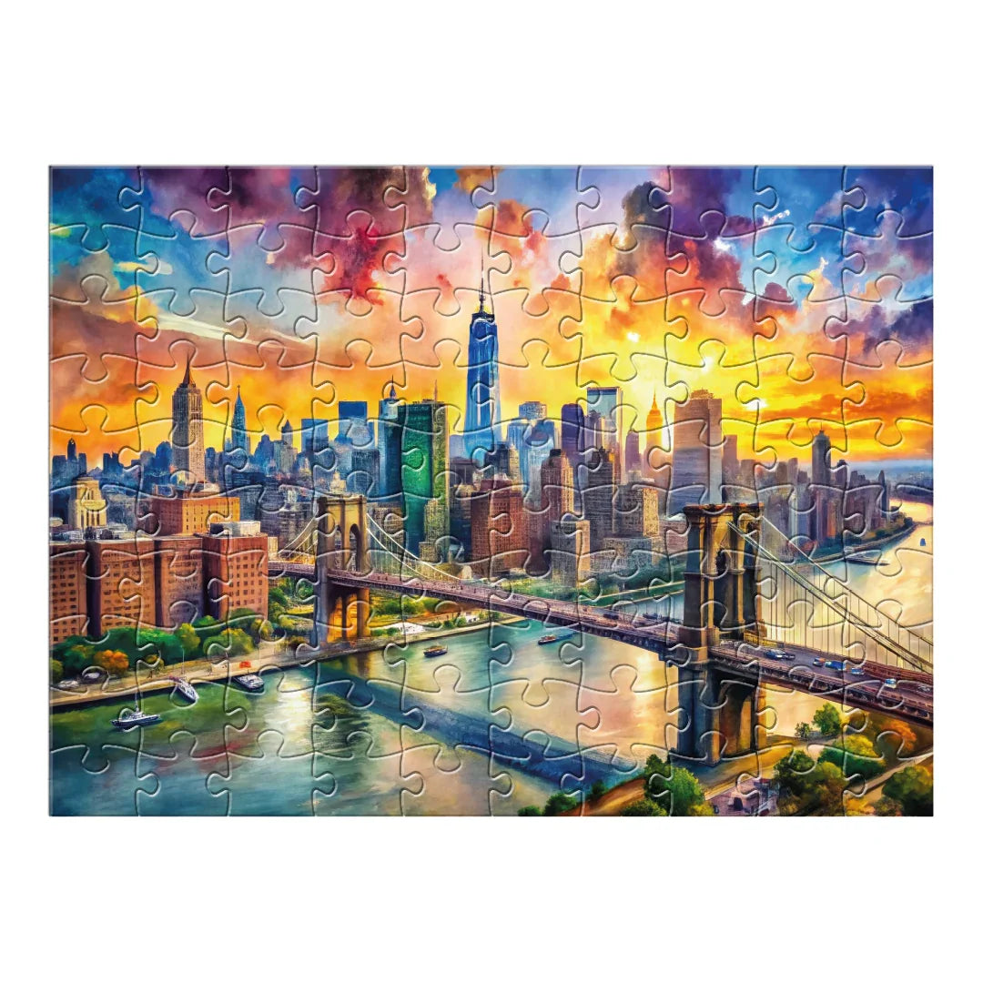 Rompecabezas 100 piezas New York en Acuarela (L100-105)