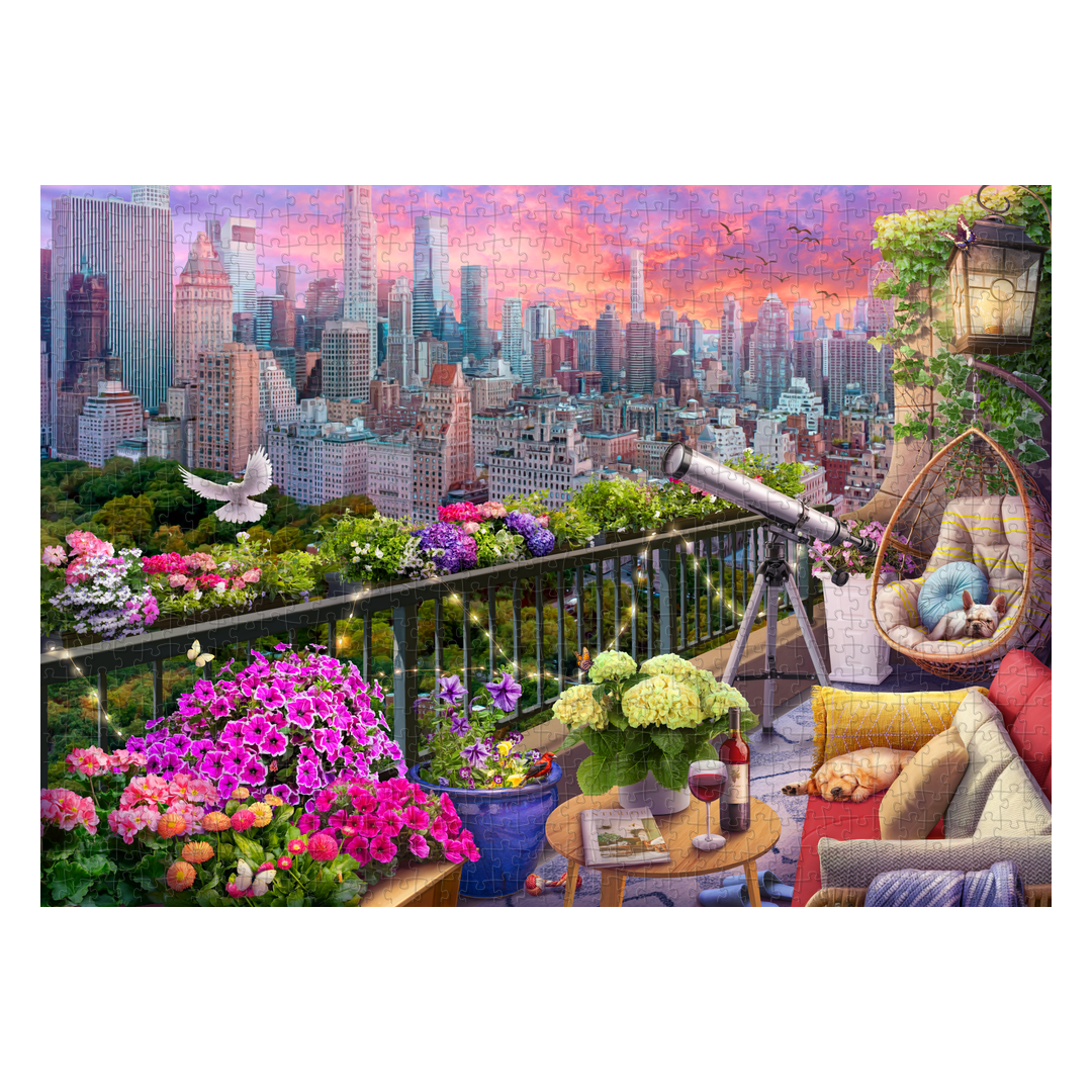 Rompecabezas armado NYC Balcony View (ING236) · INGENIO