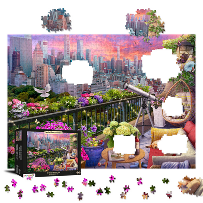 Caja del rompecabezas NYC Balcony View (ING236) · INGENIO