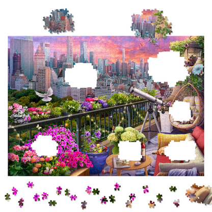 Detalle de las piezas NYC Balcony View (ING236) · INGENIO