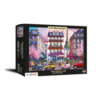 Presentación del rompecabezas Paris Shopping distict (ING237) · INGENIO