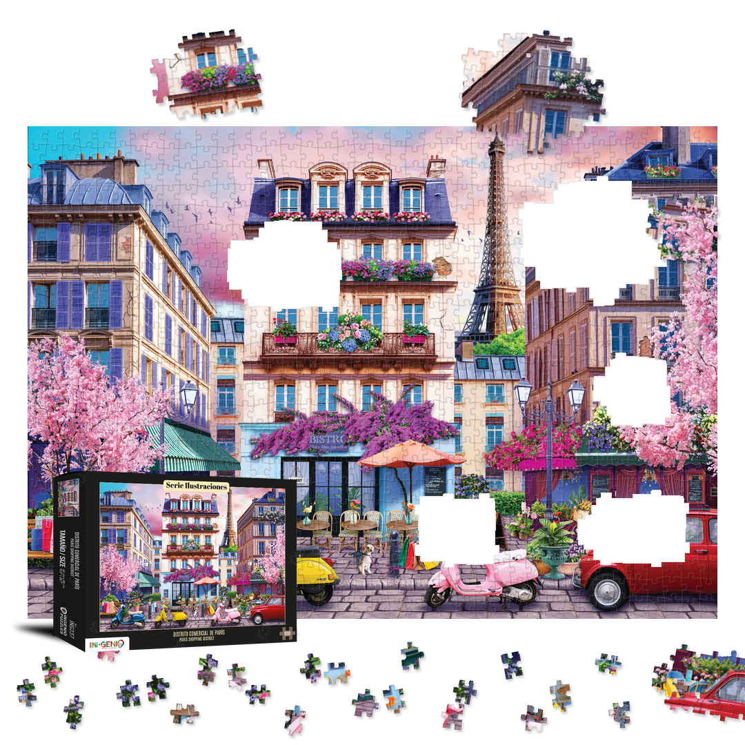 Caja del rompecabezas Paris Shopping distict (ING237) · INGENIO