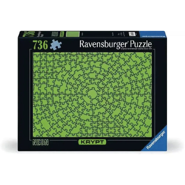 Rompecabezas 736 piezas Krypt Neon Green - Ravensburger - Ingenio Destreza Mental