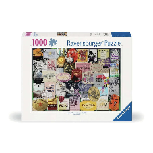 Rompecabezas 1000 piezas Wine Label Collection - Ravensburger - Ingenio Destreza Mental