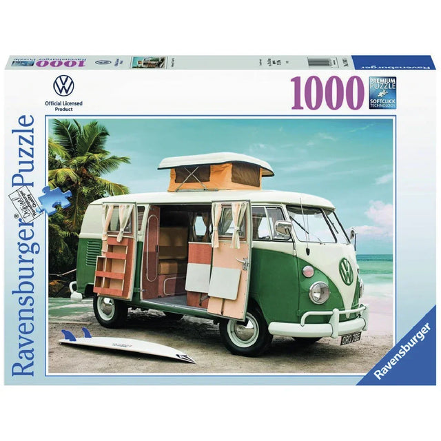 Rompecabezas 1000 piezas Volkswagen T1 CamperVan - Ravensburger - Ingenio Destreza Mental