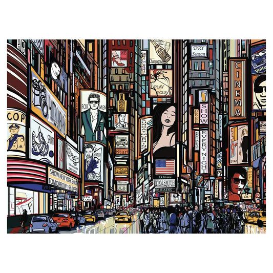 Rompecabezas 1000 piezas Times Square New York - Ravensburger - Ingenio Destreza Mental