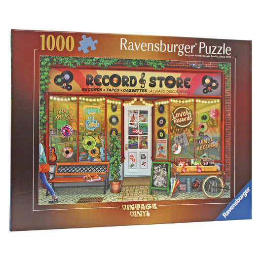 Rompecabezas 1000 piezas Vintage Vinyl - Ravensburger - Ingenio Destreza Mental