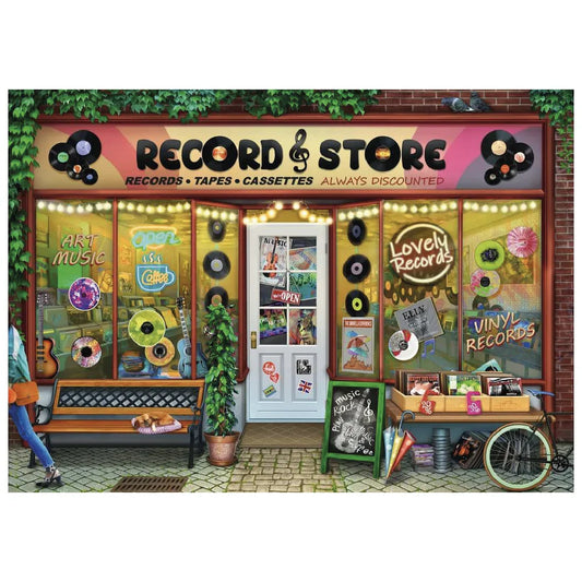 Rompecabezas 1000 piezas Vintage Vinyl - Ravensburger - Ingenio Destreza Mental