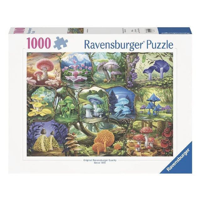 Rompecabezas 1000 piezas Un Mundo de Hongos - Ravensburger - Ingenio Destreza Mental
