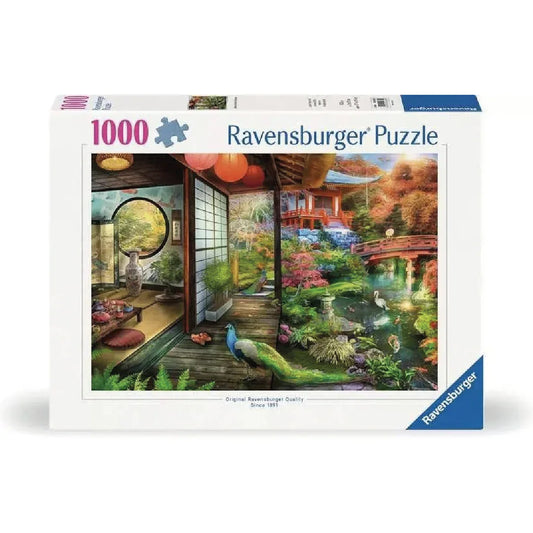 Rompecabezas 1000 piezas Casa de té en el jardín japonés - Ravensburger - Ingenio Destreza Mental