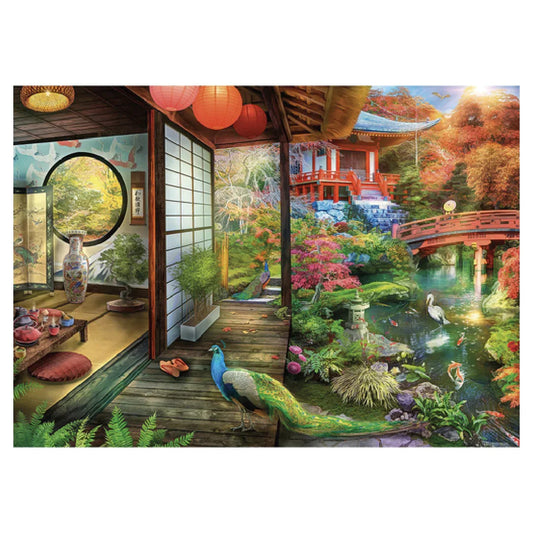 Rompecabezas 1000 piezas Casa de té en el jardín japonés - Ravensburger - Ingenio Destreza Mental