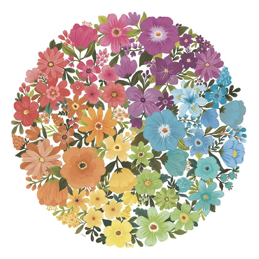 Rompecabezas 500 piezas Circular Flores - Ravensburger - Ingenio Destreza Mental