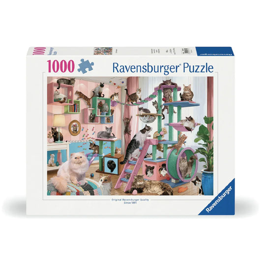 Rompecabezas 1000 piezas Cat Tree Heaven - Ravensburger - Ingenio Destreza Mental