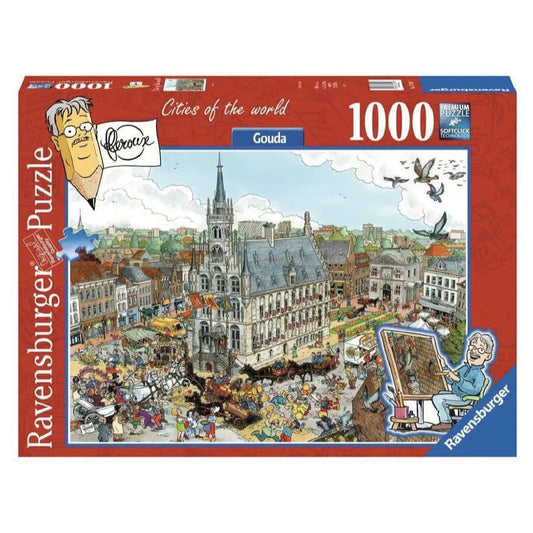 Rompecabezas 1000 piezas Ilustración Fleroux Gouda - Ravensburger - Ingenio Destreza Mental