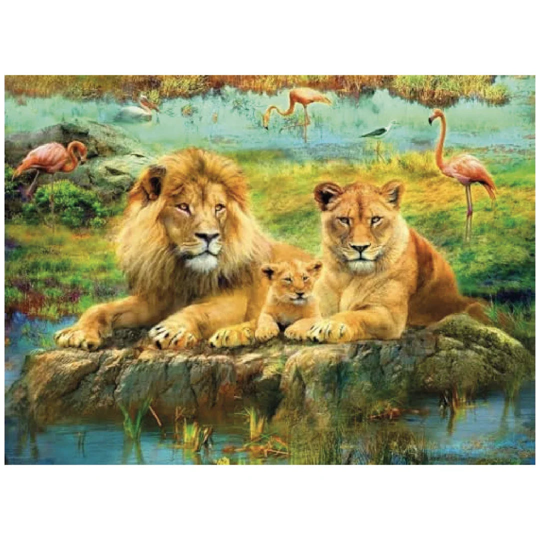 Rompecabezas 500 piezas Familia de leones - Ravensburger - Ingenio Destreza Mental