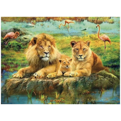 Rompecabezas 500 piezas Familia de leones - Ravensburger - Ingenio Destreza Mental