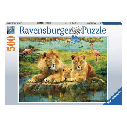 Rompecabezas 500 piezas Familia de leones - Ravensburger - Ingenio Destreza Mental