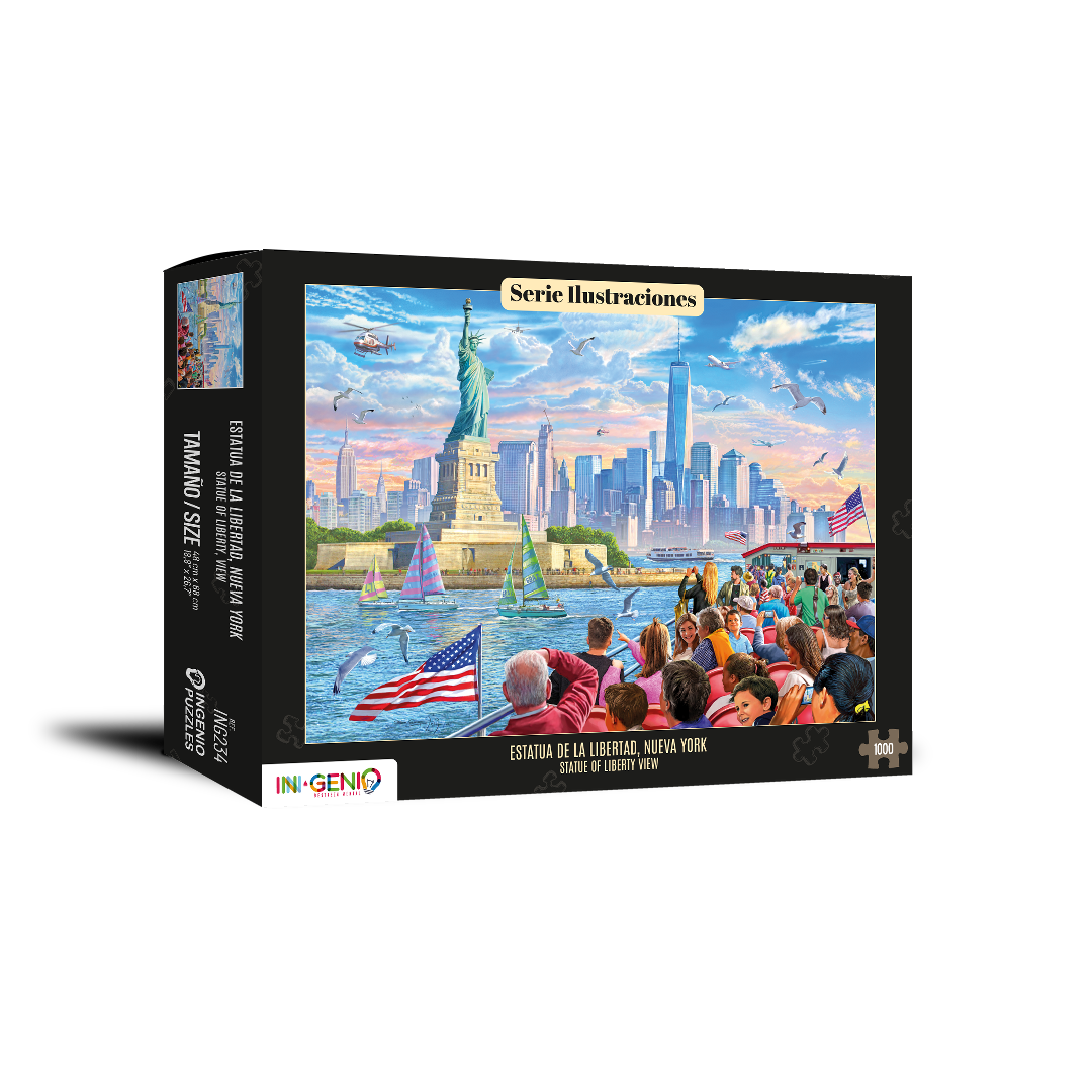 Presentación del rompecabezas Statue of liberty New York, USA (ING234) · INGENIO