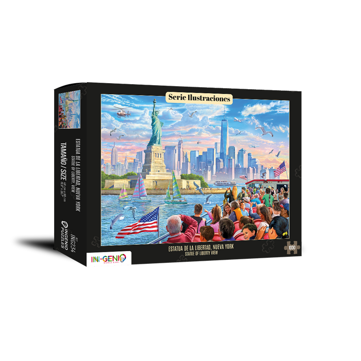 Presentación del rompecabezas Statue of liberty New York, USA (ING234) · INGENIO