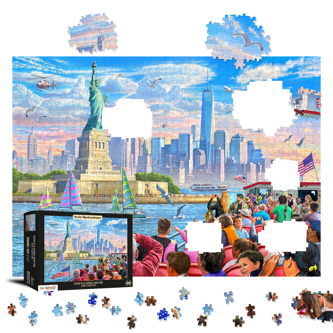 Caja del rompecabezas Statue of liberty New York, USA (ING234) · INGENIO