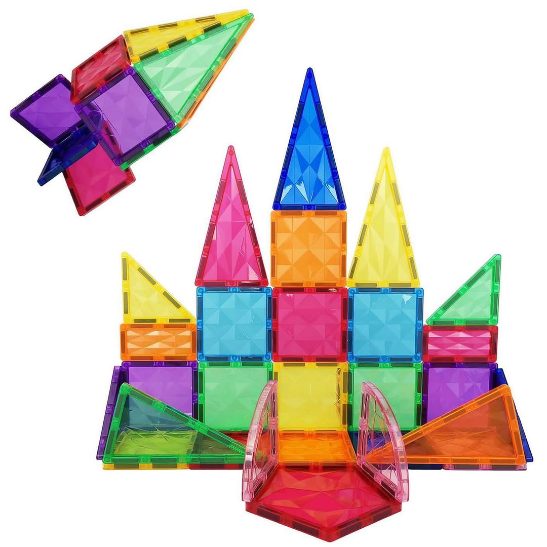 Bloques Magnéticos 4D – Diamond Surface (52 piezas)