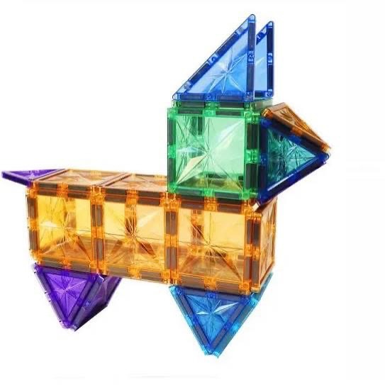 Bloques Magnéticos 4D – Diamond Surface (52 piezas)