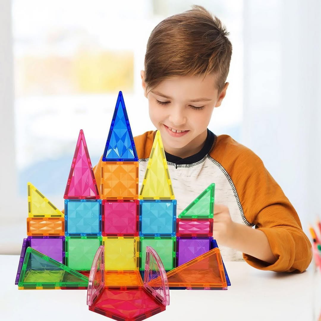 Bloques Magnéticos 4D – Diamond Surface (32 piezas)