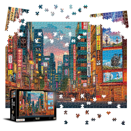 Rompecabezas 1000 piezas Calles de Tokio, Japón (ING226)