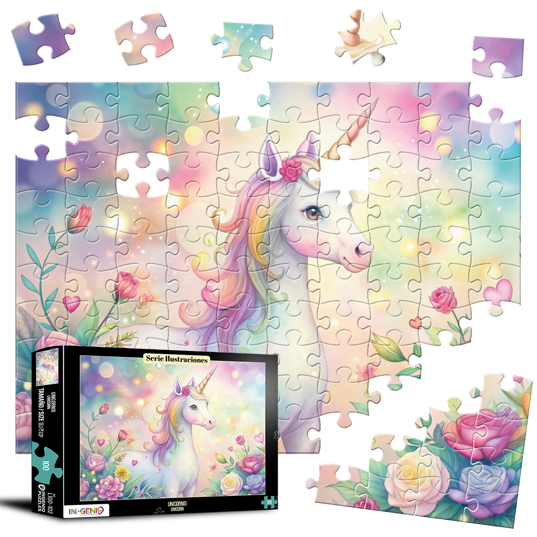 Rompecabezas 100 piezas Unicornio (L100-102)