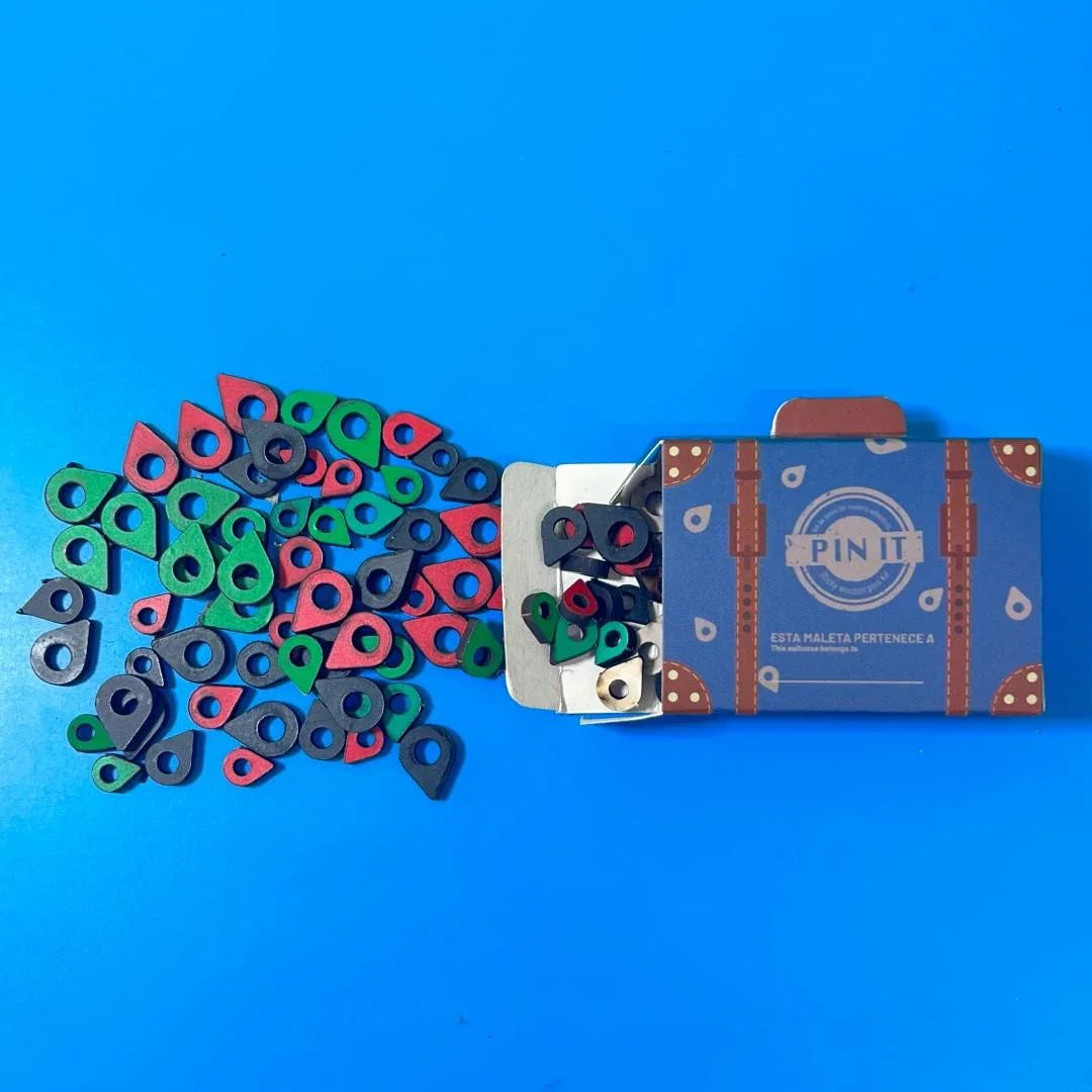 Kit de Pines Extra en Madera Adhesivos para MADEMAP - Ingenio Destreza Mental