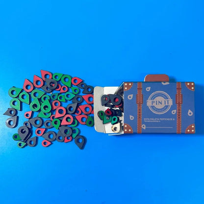 Kit de Pines Extra en Madera Adhesivos para MADEMAP - Ingenio Destreza Mental