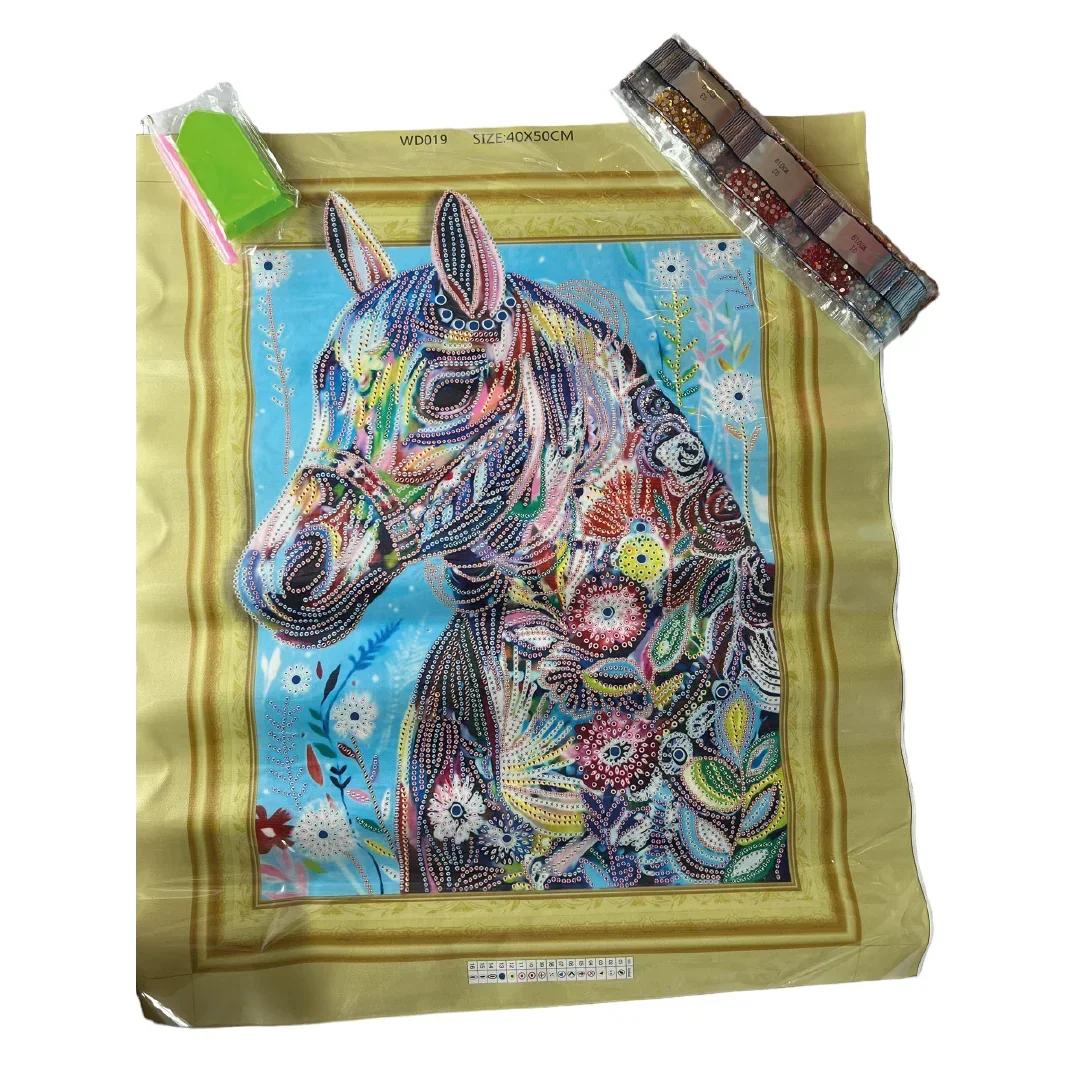 Diamond Painting Quadrato 50x40 Cm Gatto - Kit Completo 5D Con Pietre Rettangolari, Per Adulti E Bambini - 5