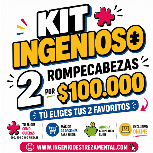 Kit Ingenioso: 🧩 2 Rompecabezas x $100.000 💸