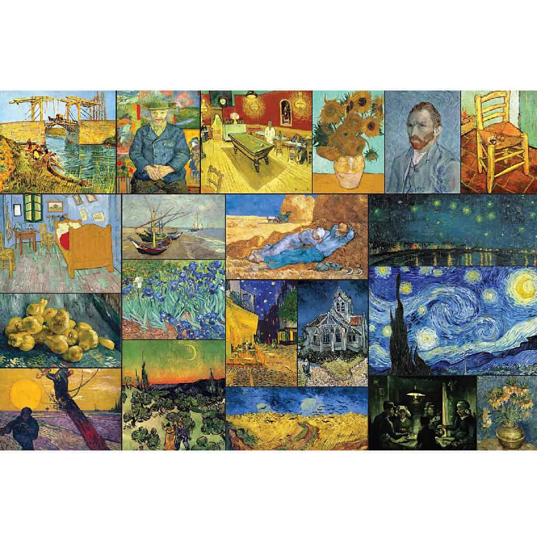 entrevista Encantador Temblar Rompecabezas 1000 piezas Colección Obras de Arte Vincent Van Gogh (100-262)  - Ingenio Destreza Mental