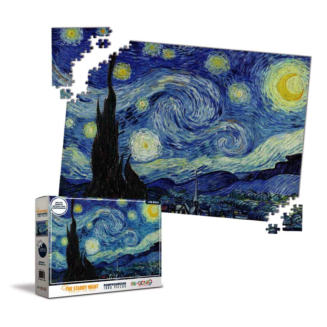 Rompecabezas 1000 piezas Van Gogh, Starry Night - Ingenio Destreza