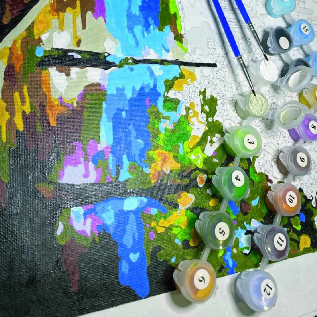 Pintura por números 50x40cm - Santorini - Ingenio Destreza Mental