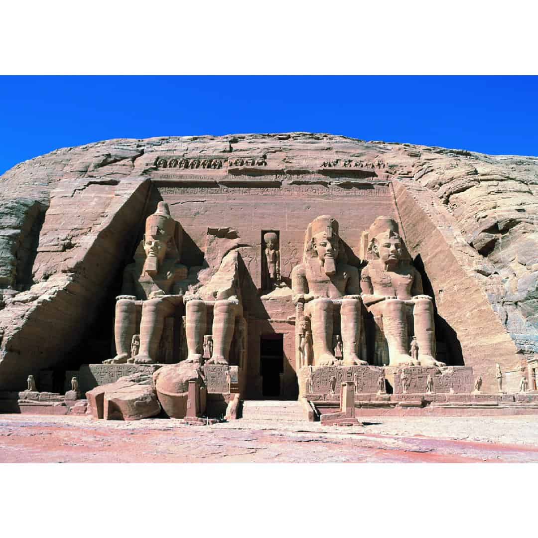 Rompecabezas Mini 500 piezas Templo Ramsés II, - Tamaño A4 M50-008 - Ingenio Destreza