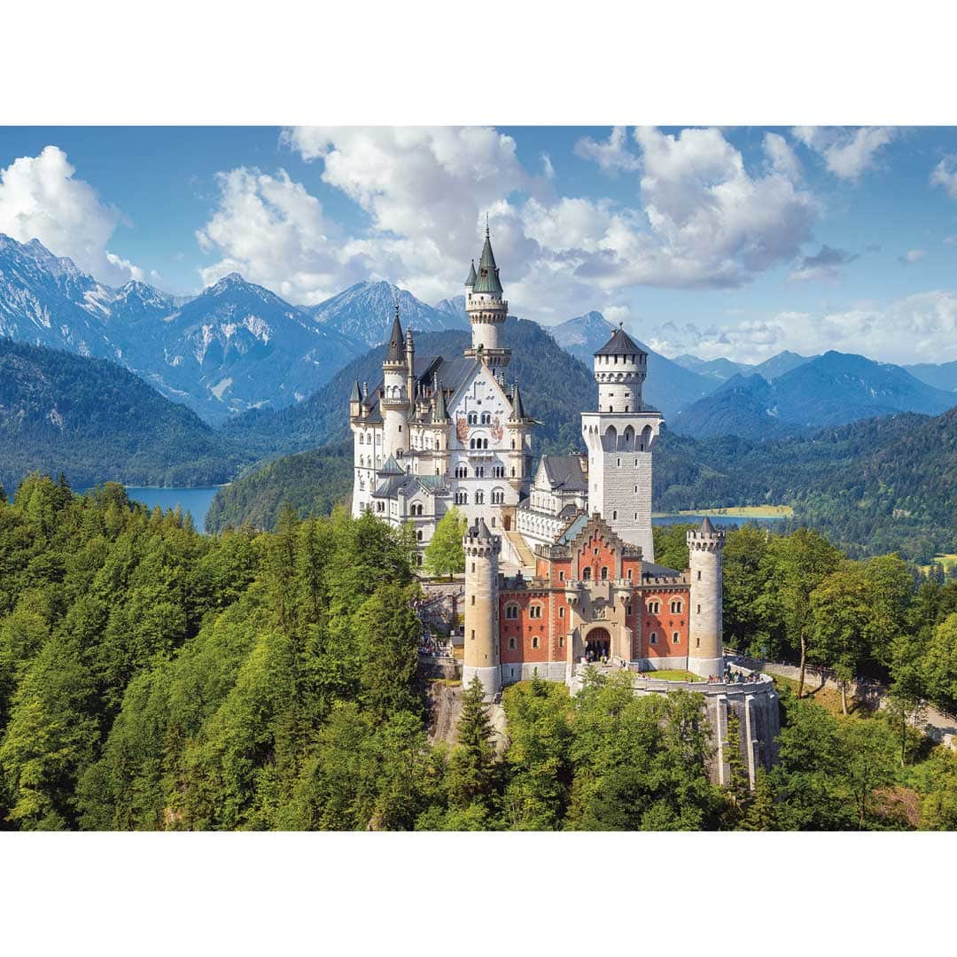 Rompecabezas 4000 piezas Verano en el Castillo Neuschwanstein, Alemania - Destreza